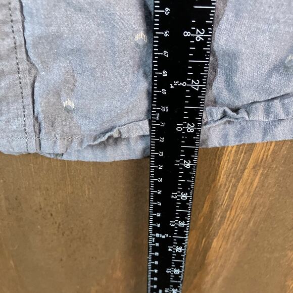 PrAna Mens Shirt Gray Slim Fit Casual Button Down Collared Long Sleeve Large - Picture 8 of 11